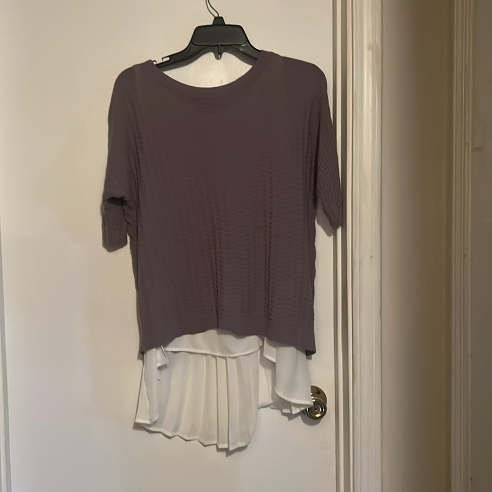 Purple and White Ribbed Cardigan Sweater🌸Today’s Deal🌸